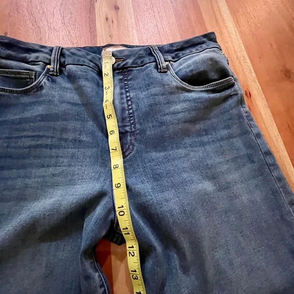 Kut From The Kloth Wide Leg Raw Hem Jeans Size 10 - Picture 6 of 7